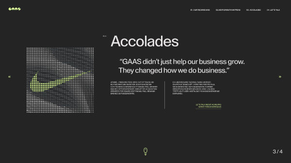 GAAS Accolades carousel