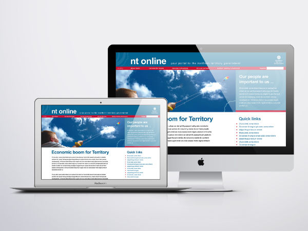 NTG website mockup