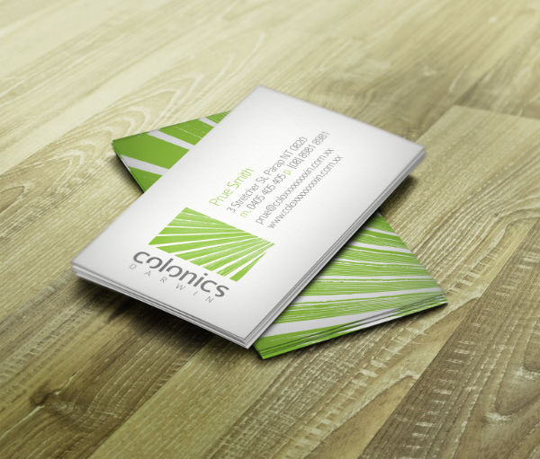 Pique business card mockup colonics
