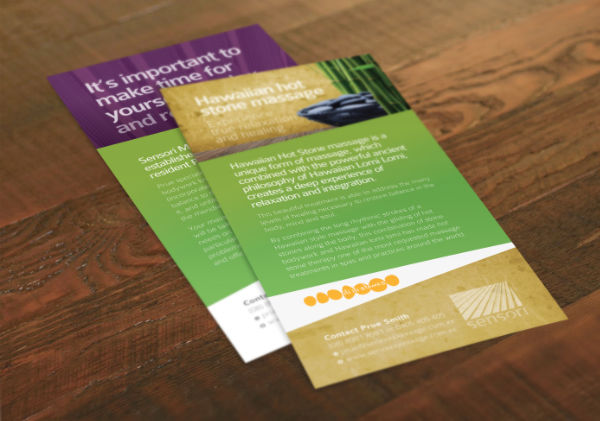 Pique flyer poster mockup sensori