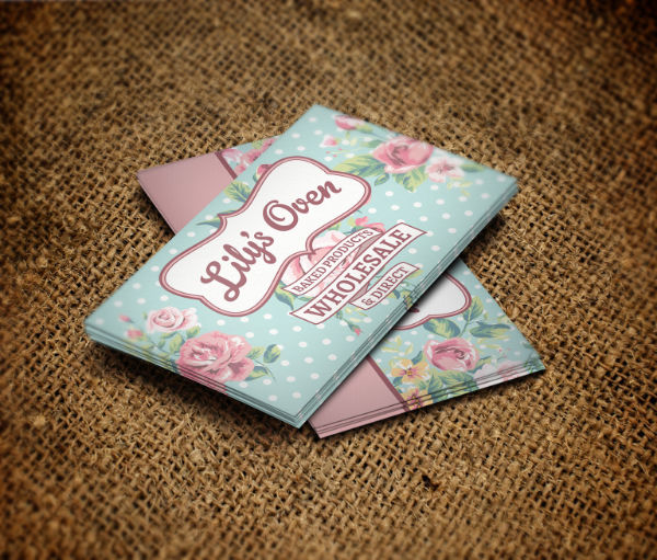 Pique Lilys business card mockup