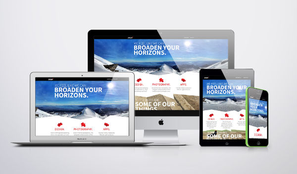 Pique website mockup